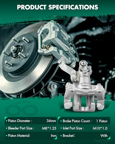 Image of SCITOO Rear Right Disc Brake Caliper With Bracket 19B3497