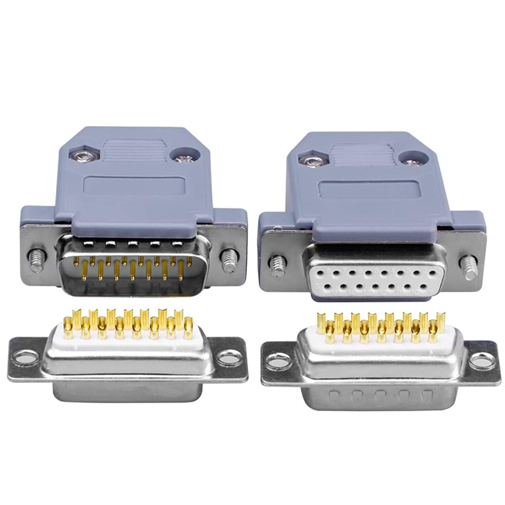 Amazon.co.jp: PENGLIN 10個 D-SUB 15ピンコネクタ オス・メス 各5個 D