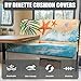Knextrepoy Starfish RV Dinette Cushion Covers Anti-Slip Camper Cushion Covers RV Green Leaves Sofa Seat Slipcovers Include 1 Bench Cover 1 Backrest Cover Furniture Protector for RV Car Bench