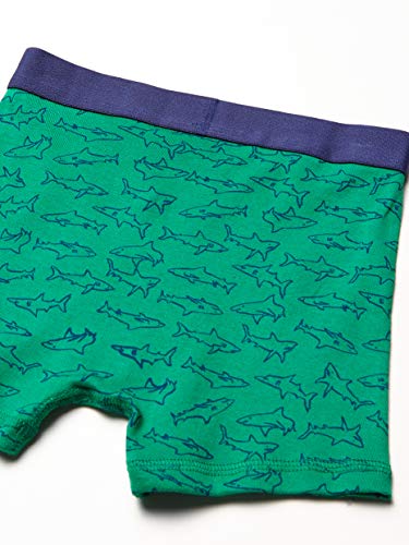 Amazon Essentials Boys' Cotton Boxer Briefs Underwear, Pack Of 8, Multicolor/Sharks/Stripe, X-Large #TOP1