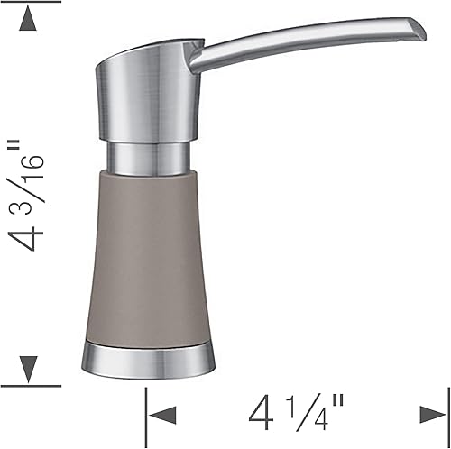 Miniatura 2 de BLANCO, Truffle 442053 ARTONA Dispensador de jabón de cocina a juego, 12.5 oz