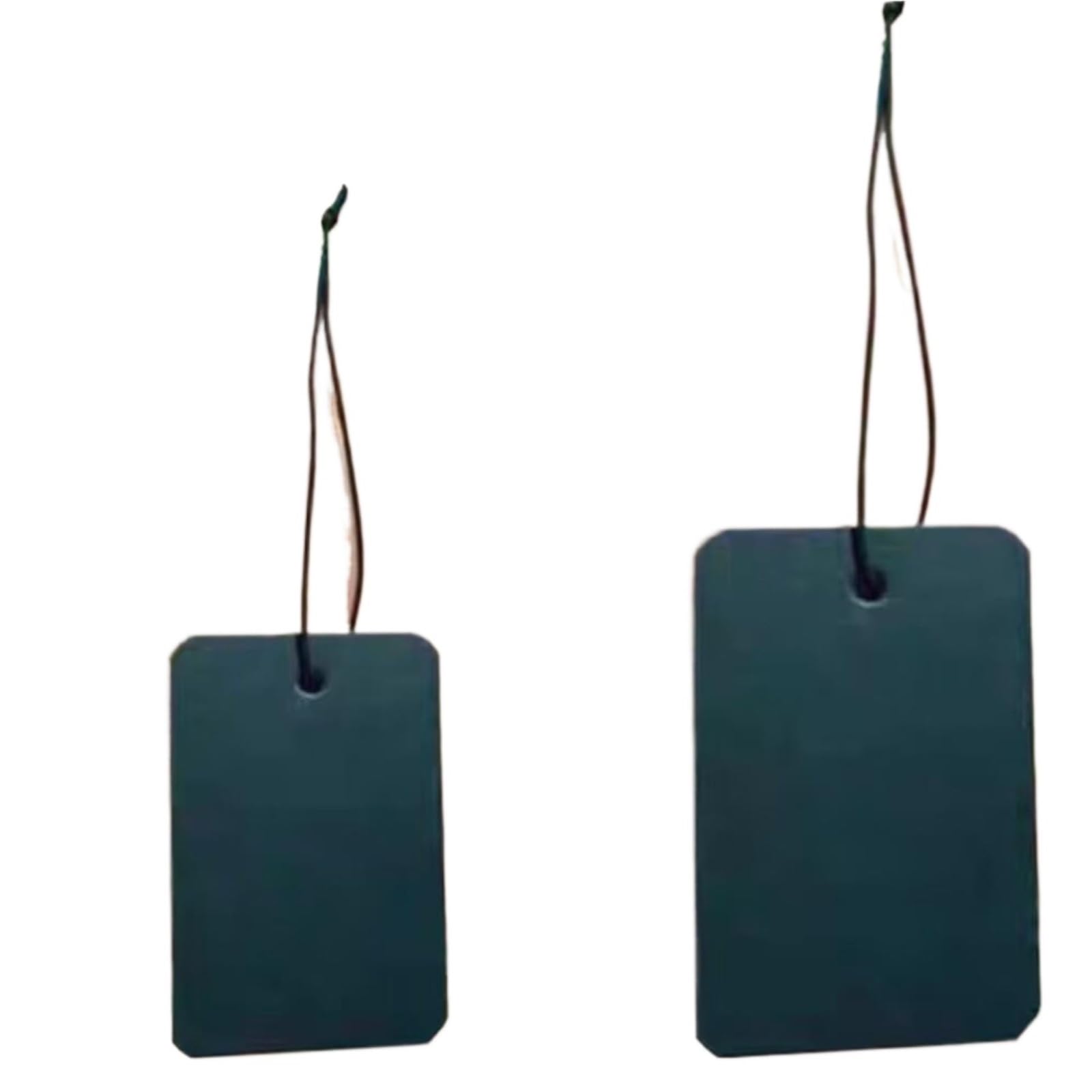 HYQOUKLR Merchandise Marking Tags, 200pcs Black Blank Paper Hang Tags With Strings For Jewelry Price Display Cards(3x4cm)