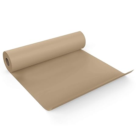 MM WILL CARE - WE WILL CARE YOUR PRODUCTS Arts Brown Jute Twine Kraft Paper Roll for Gift Wrapping (10 m)