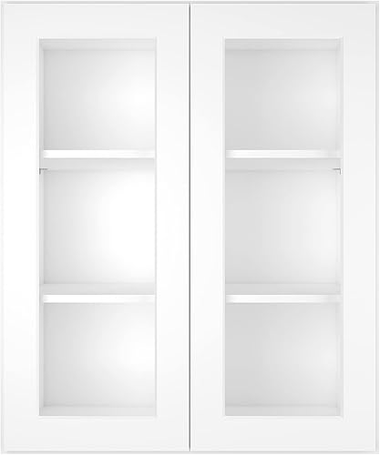 LOVMOR Armario montado en la pared, botiquín, almacenamiento sobre el inodoro con puerta de cierre suave y estante ajustable para baños, cocinas