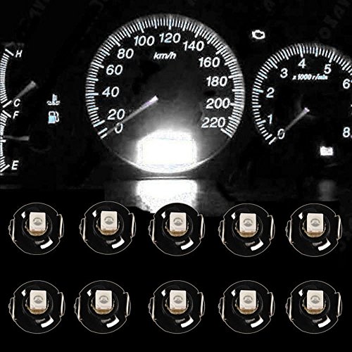 Tensione: 12-14 V CC Mintice 10 X Bianca Auto T4/T4.2 Lampadina LED Neo Wedge Luce cruscotto Strumento Gruppo indicatore Luce