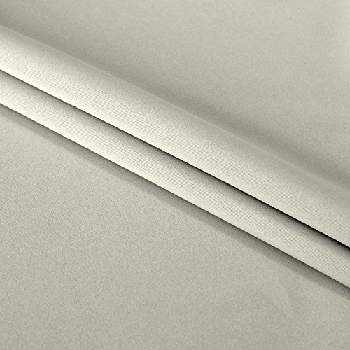 Turquoize Blackout Curtain Valances Solid Rod Pocket Scalloped Valances Short Curtain Panels For Kitchen Window/Bedroom/Barthroom, 52" X 18" Inches, 2 Panels, Cream Beige #TOP5