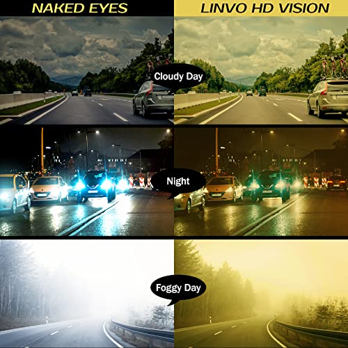 Image of LINVO丨Half Rim High-end Branded and Stylish Sunglasses丨Polarized and 100% UV Protected 丨Men & Women丨Medium丨Riding & Driving