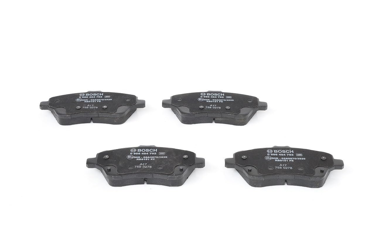 BOSCH Jeu de garnitures de frein, frein à disque 0986494792