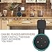 Suixing Outlet Wall Mount Holder Hanger for Echo Dot 3rd Gen, A Space-Saving with Cord Management for Smart Speakers Hide Messy Wires Place on Kitchen Bedroom & Bathroom(Black, 2Pack)