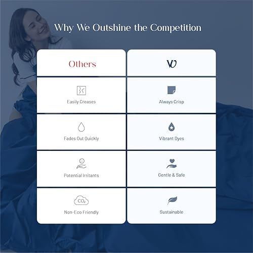 Miniatura 8 de Westbrooke Juego de sábanas de 475 hilos de satén lujoso 100% algodón  Sábanas de tamaño King de satén - juego de ropa de cama de 4 piezas de