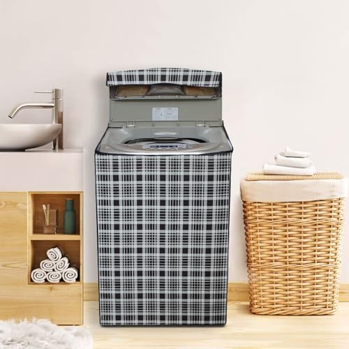Image of Lithara Top Load Fully Automatic Washing Machine Cover for LG, Samsung, IFB, Whirlpool, Suitable for 8 kg,9 kg & 10 kg - Waterproof, Dustproof Cover (Print-9)