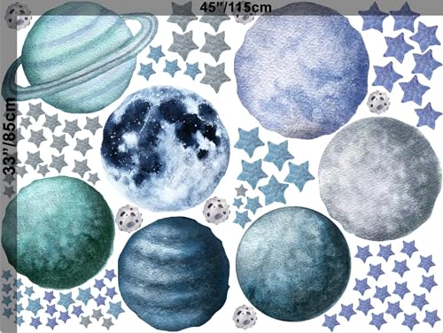 Vinilos decorativos Planetas y Estrellas para pared miniatura 5