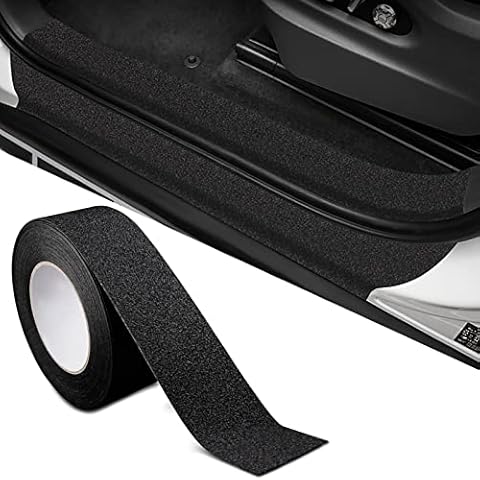 BOAOSI Car Door Sill Protector, Carbon Fiber Car Door Edge Guards Protector Strip, Universal Self-Adhesive Car Door Entry Guard for Most Cars (2.8In Wide x 16.4Ft) Cover