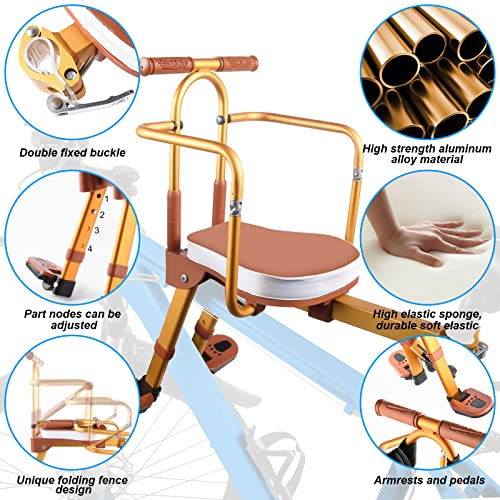 image for ANMAC Front MTB Kids Bike Seat, Mountain Bike Child Safety Seat with G