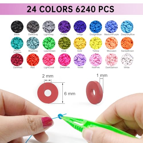 Image of Redtwo Friendship Bracelet Kit Concert Bracelets Merch, 2 boxs 7200pcs Clay Beads Jewelry Making Kit with Number Letter Beads Album Inspired Bracelets Gift for Girls Kids Teen Crafts