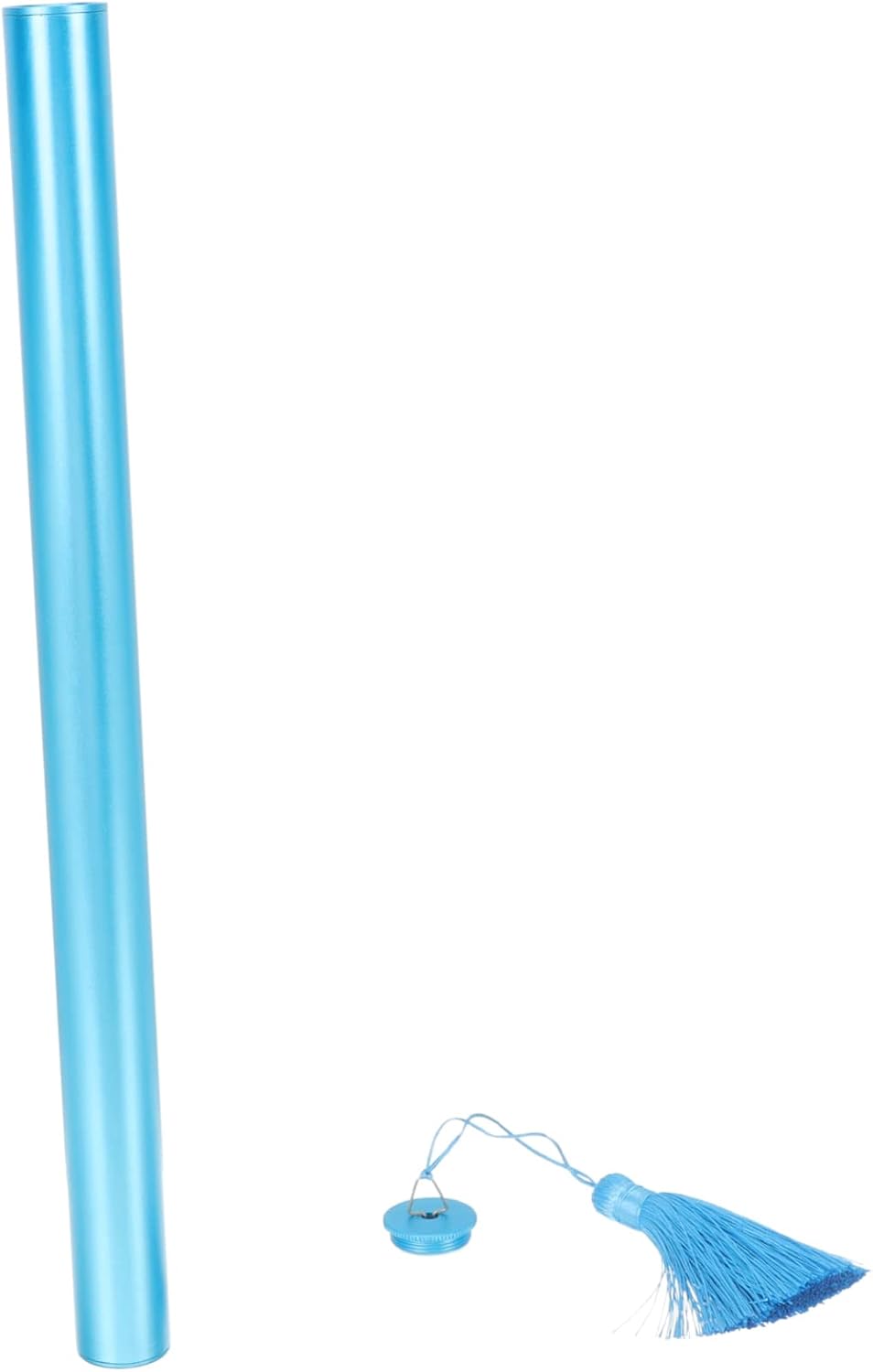 Kisangel Portable Aluminum Alloy Dulcimer Storage Tube Durable and Practical Accessory for Players for Beginners Lightweight Design Bright Convenient Carrying
