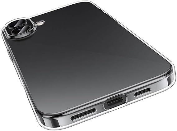 Case compatible with Coverzone iPhone 16 Super Flexible Structure Silicone Protecting from Dust and Dirt Super Transparent Cover compatible with iPhone 16