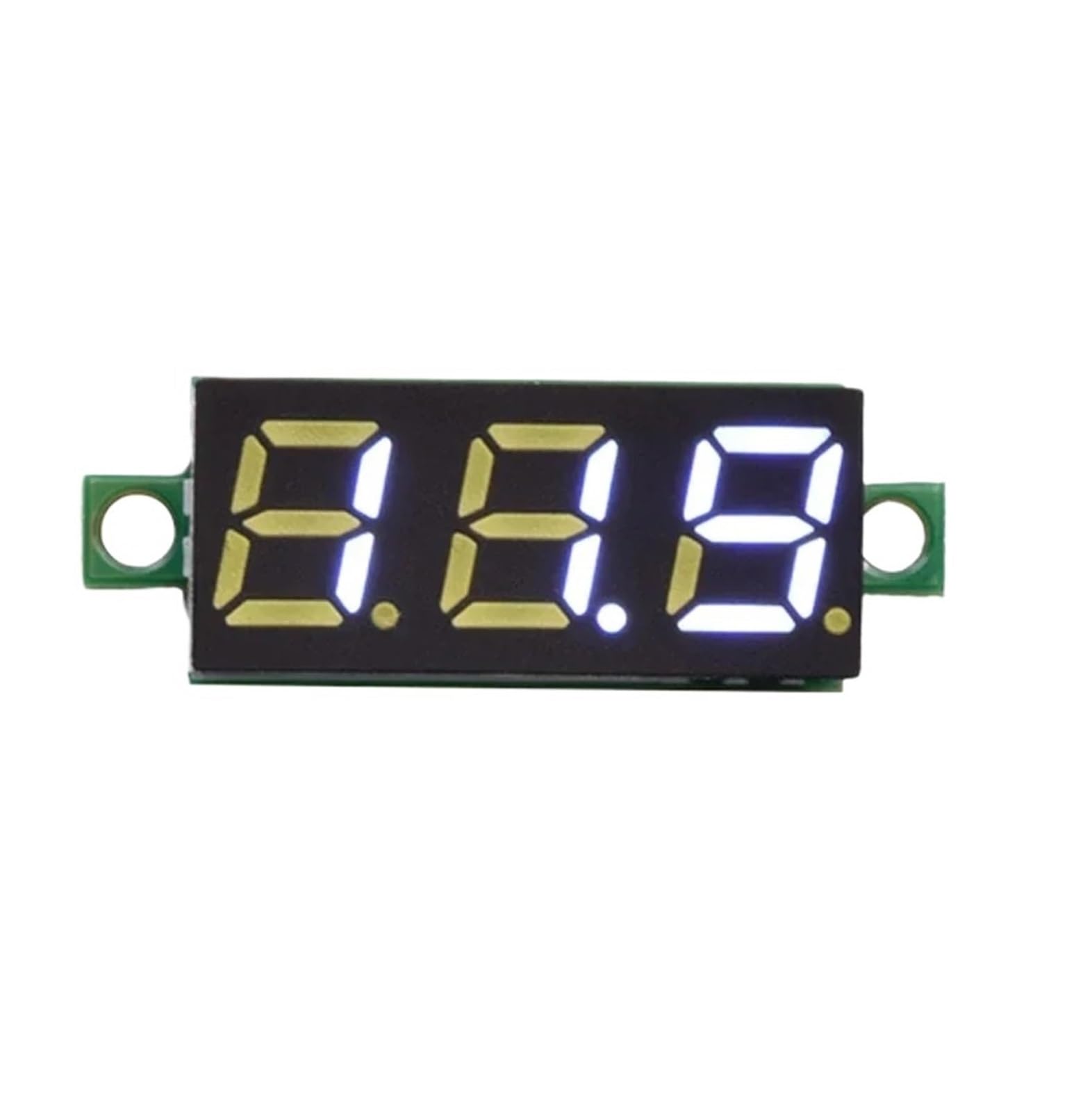 Voltmètre numérique LED 0.28 pouce blanc haute précision pour mesure de tension CC mini