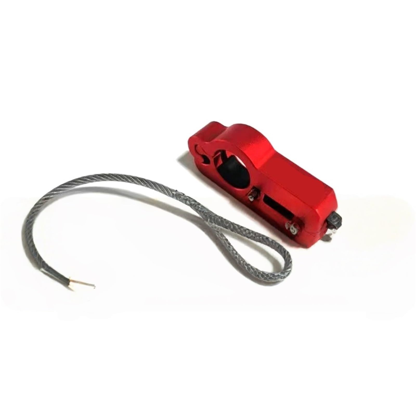 Hdrtcbu Red Chain Lock Motorcycle Handlebar Helmet Lock Anti-Theft Security Brake Handle Imitating Steal Motorbike Lock(Red)