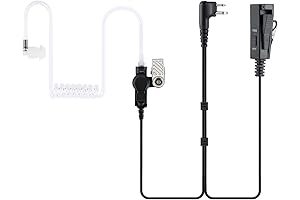 Covert Acoustic Storm Tube Walkie Talkie Headset