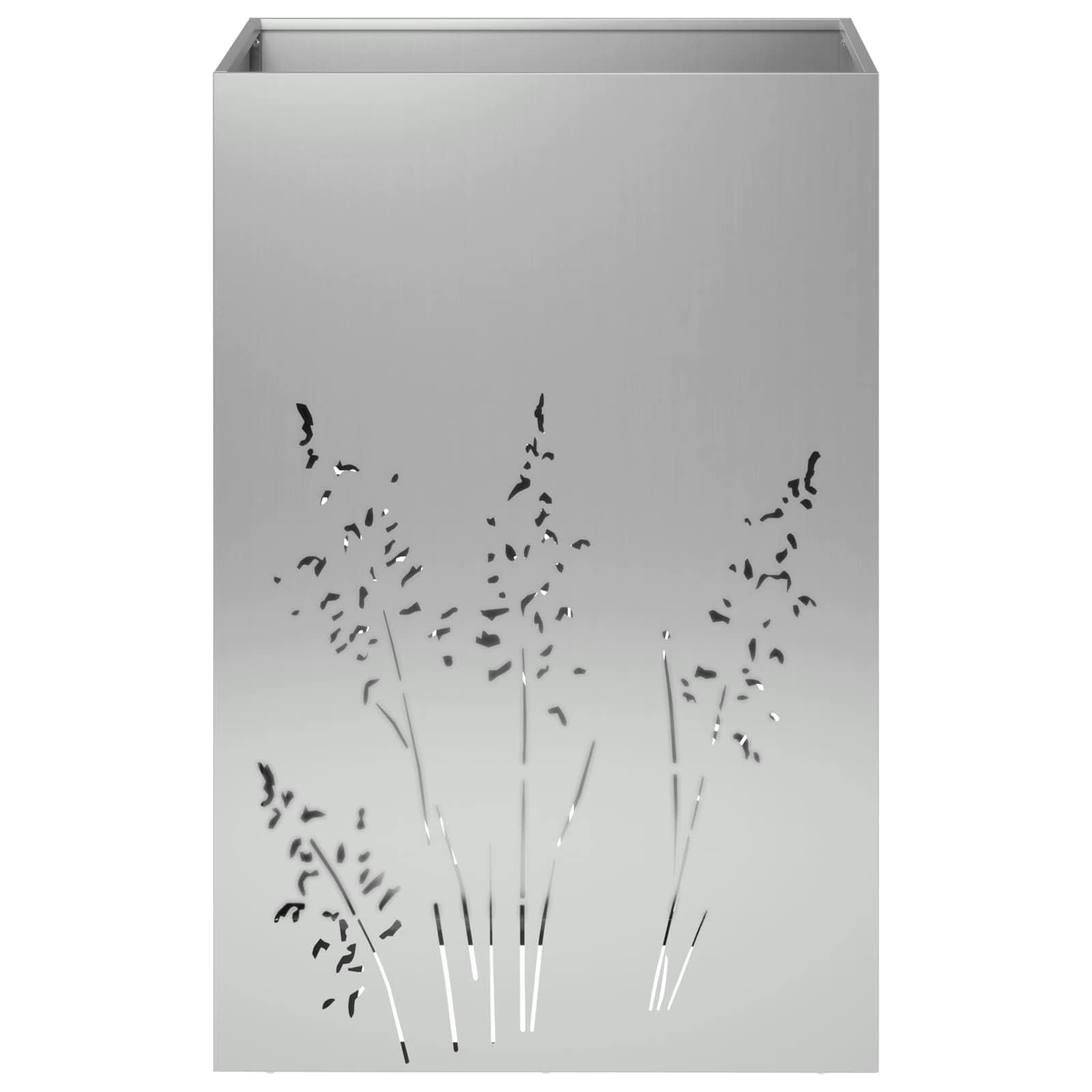 Genérico Macetero de Jardín 2 uds. Plateado 50 x 50 x 75 cm,Casa y jardín,Maceteros y jardineras,18.6 kg-8005775