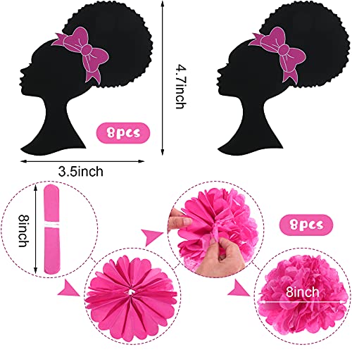 8 Pieces Princess Centerpieces Girl Party Decoration Centerpieces Princess Table Decor Paper Pom Pom Ball Paper Flower Princess Table Topper For Girl Theme Birthday Double Sided Table Decorations #TOP1