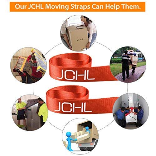 Jchl B07CKTL6WC Moving Straps 2-Person Lifting And Moving System Adjustable Shoulder Lifting Carrying And Moving Straps Easily Move Lift Carry Secure Furniture Heavy Objects Orange thumb #6