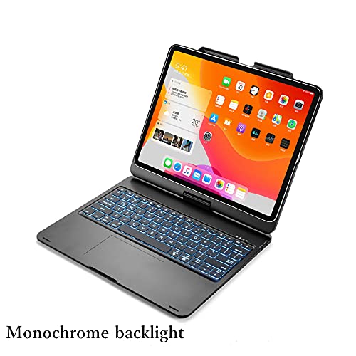 HENGHUI 360° Rotatable Touch Keyboard for iPad Air 13 inch (M4/M3,M2)/ iPad Pro 12.9 inch 6t/5th/4th/3rd Generation Backlight Trackpad Foldable Integrated Keyboard Case (RoseGold) - Image 4