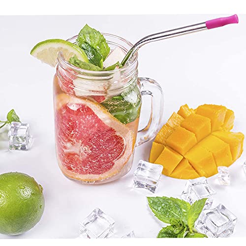 100 pcs Tapas Reutilizables de Silicona para Pitillos miniatura 4