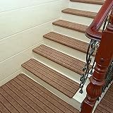 forrar escaleras moqueta ● Fácil de instalar - Con la característica de auto-adhesivo, la plataforma de escalera es fácil de ser pegado por sí mismo (asegúrese de que la escalera esté limpia antes de pegarlo) y la cinta es fuerte y antideslizante para pegarse firmemente sin movimiento