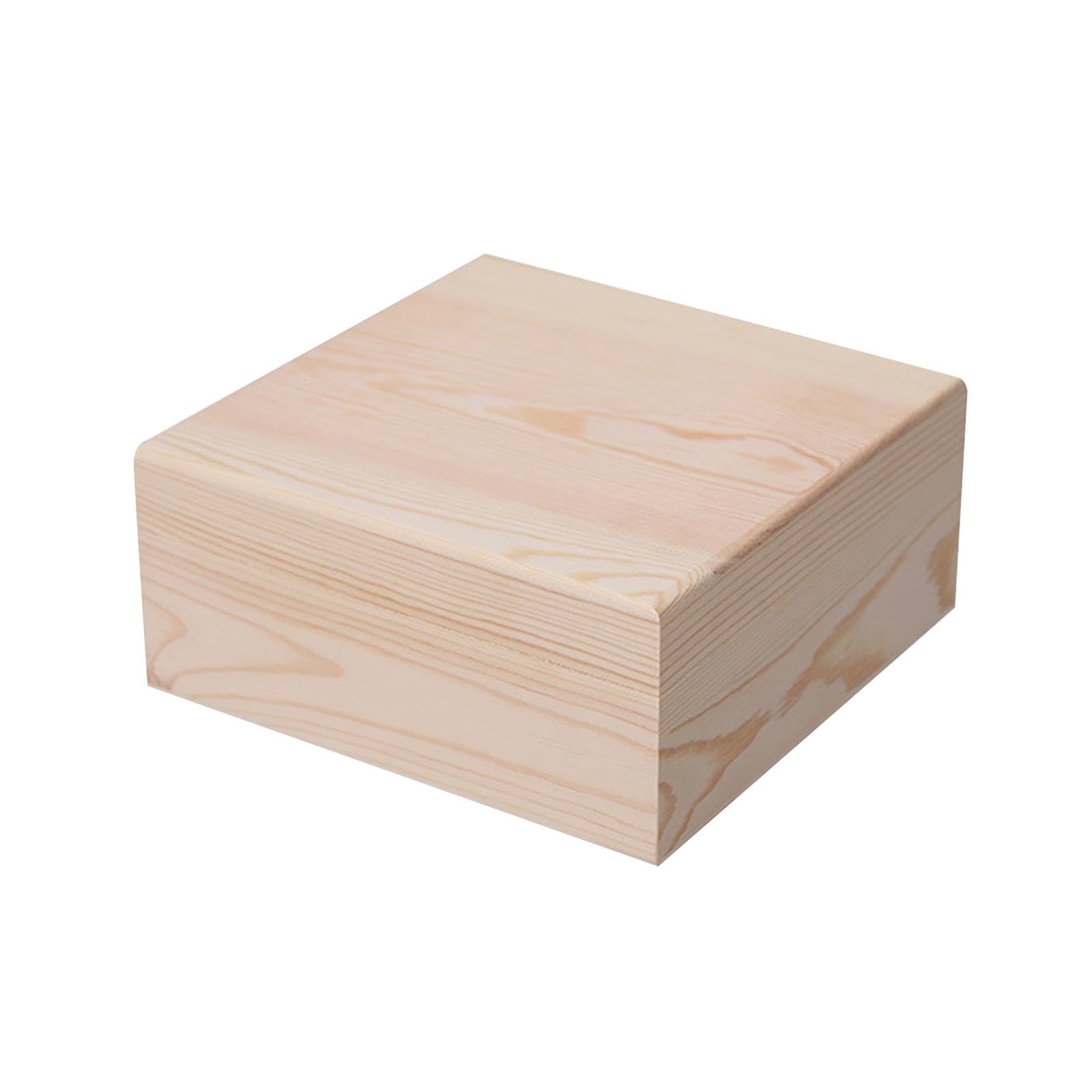 木製 物入れ Amazon｜木製収納ボックス 20cm×20cm×8cm 蓋付き DIY ギフトボックス