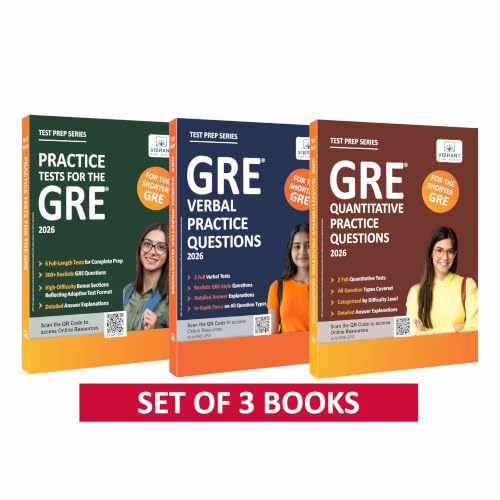 Image of GRE Complete Prep Set 2026: Practice Tests, Verbal & Quantitative Practice Questions, 1700+ Questions, Full-Length Tests, Timed Practice & Detailed Explanations - Set of 3 Books