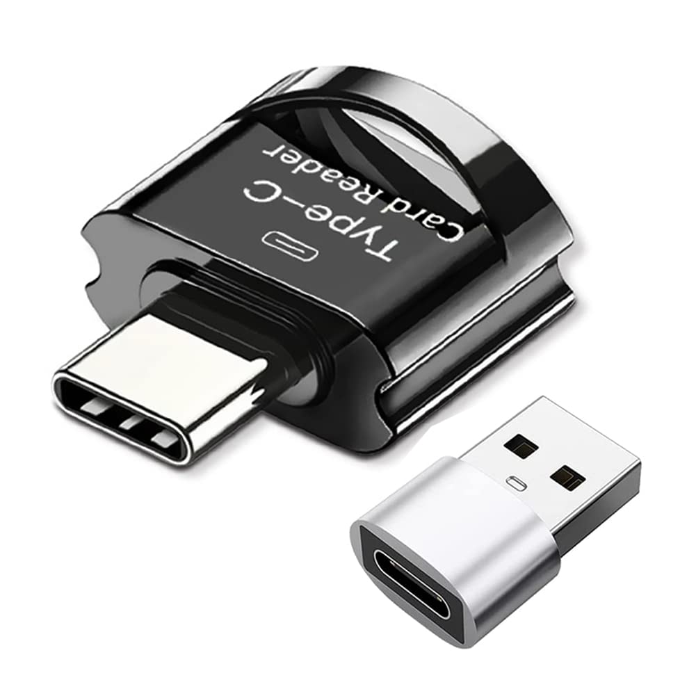Lecteur Carte USB-C Vers SD/TF Double Fente - Compatible PC, MacBook, Smartphone, Transfert Rapide
