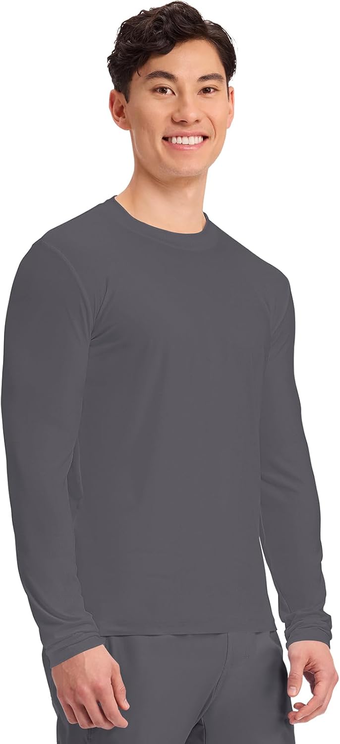 Cherokee Men's Long Sleeve Underscrub Tee Modern T-Shirt with Crew Neck - CK807 - Image 6