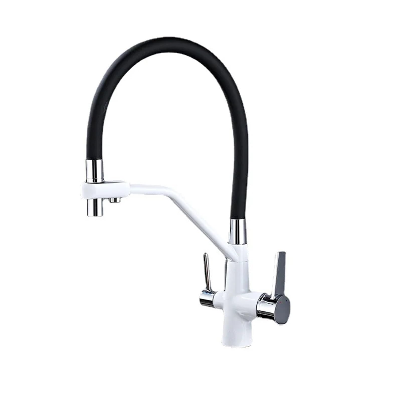 ZYCHSJXA Filtered Kitchen Faucet - 360° Rotating Water Filter Tap, Compatible with 3-Way Faucets & Bathroom Sinks, System for Clean