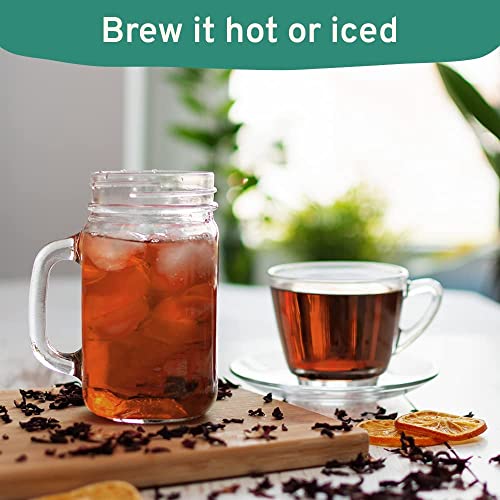 Handpick, Organic English Breakfast Black Tea Bags (100 Count) Usda Organic, Eco Conscious Tea Bags | Strong, Robust, High-Caffeine Black Tea |Brew English Breakfast Tea & Kombucha, Packaging May Vary #TOP4