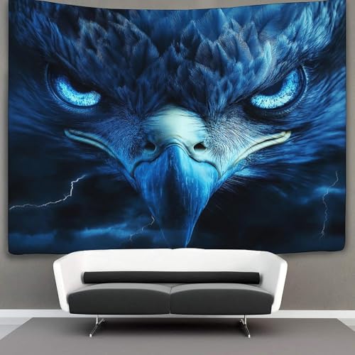Tapisserie murale aigle 3D 180x230 cm grand format pour salon