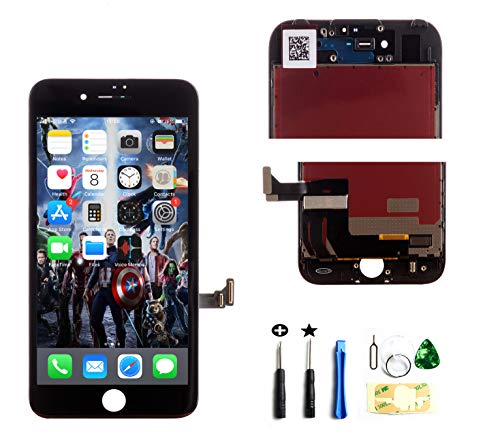 ZTR Repair LCD Screen Replacement for iPhone 7 4.7 Inch Full Assembly Display with Tools Kit in Black