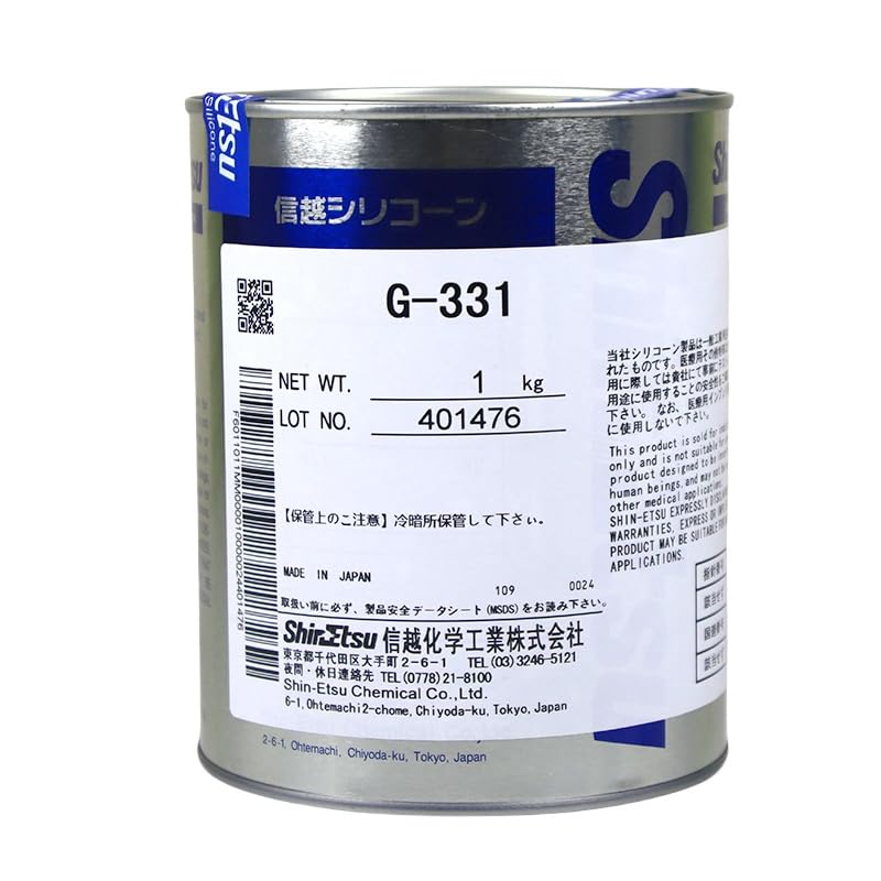 Shin-Etsu G-331 grasa para equipos fotográficos 1 kg | Lubricante de precisión para mecanismos y componentes ópticos