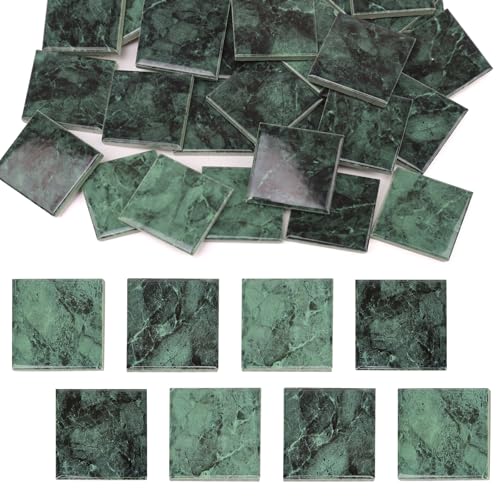 Quancru 36 Pcs Bulk Mosaic Tiles Glazed Ceramic Mosaic Tiles