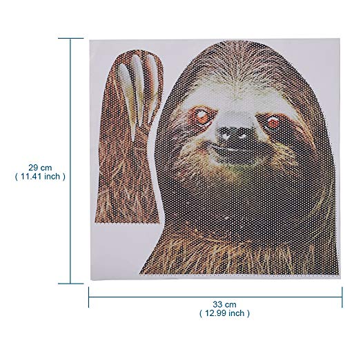 Sloth Car Side Window Decal Vinyl Sticker Perforated Funny Car Window Decal Left And Right Side Window Cling, 12.99'' X 11.42'' #TOP1