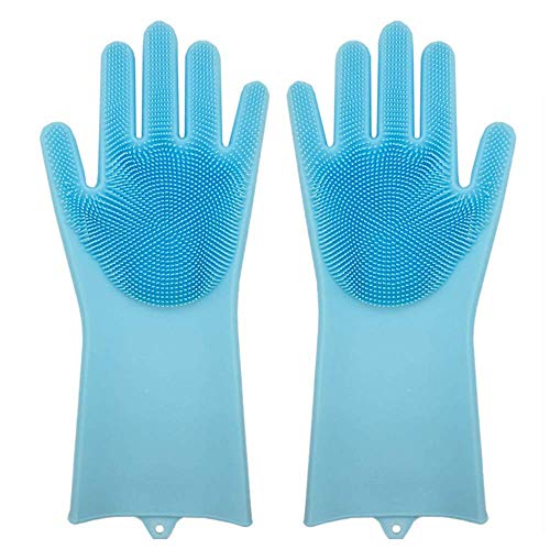 cocoon-break Magic SakSak Wiederverwendbare Silikon Reinigungsbürste Scrubber Reinigungs Handschuhe für Mehrzweck - Küche, Schlafzimmer, Badezimmer, Pet Care, Haarpflege und vieles mehr