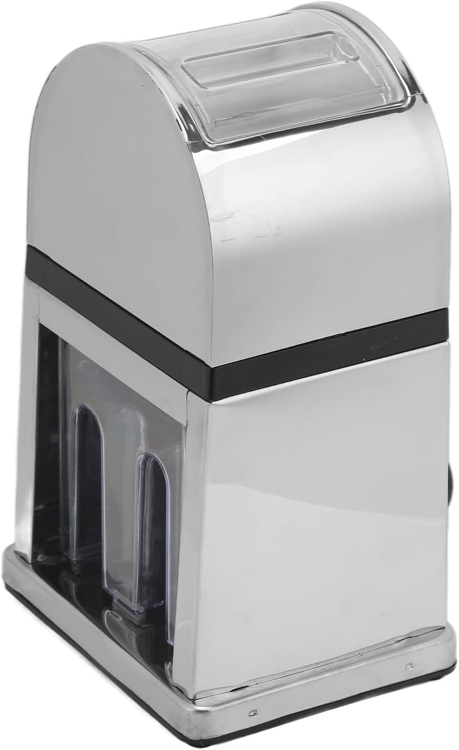 Acouto Manual Ice Crusher with Crank - Manual Ice Crusher Labor Saving Crank Shaved Machine with Transparent Cover Home Restaurant - Shaved Maker Tools & Drinkware