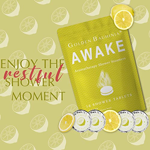 Goldenbauhinia Shower Steamers Aromatherapy - 16 Count Shower Bath Bombs For Women, Essential Oil Stress Relief And Relaxation Shower Tablets Gifts For Women And Men (Lemon) #TOP2