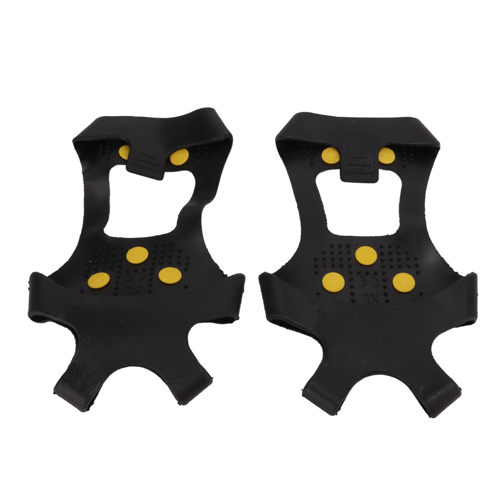 1 Pair 10 Studs Anti Skid Snow Ice Climbing Shoe Spikes Grip Cleats Crampons Shoes Cover (XL)