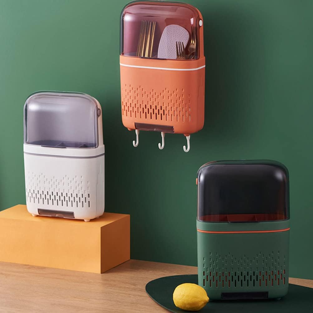 Chopstick Cover Silverware Organizer Lid Kitchen Hanging Rack Chopsticks Holder Storage Shelf