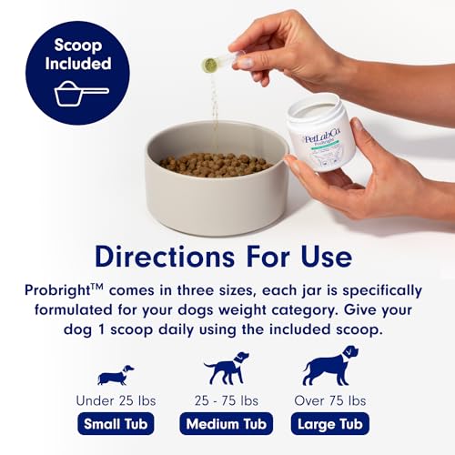 PetLab Co. ProBright Dental Powder for Dogs - Tailored Teeth Cleaning Made Easy – Select from 3 Formulas Tailored for Small, Medium or Large Dogs