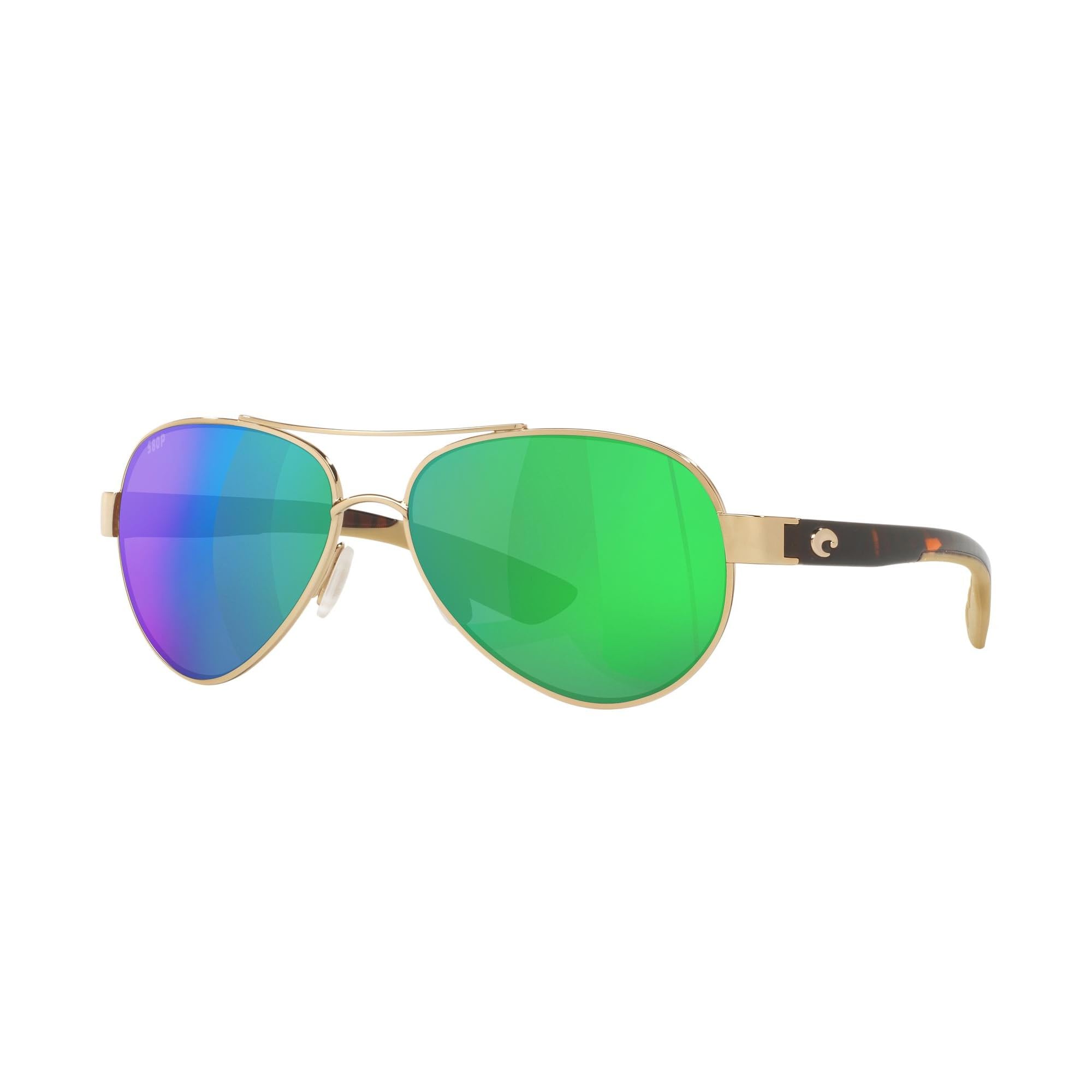 Costa Del Mar Polarized Sunglasses Womens - Loreto Aviator Designer Sunglasses for Women with 100 UV Protection Size