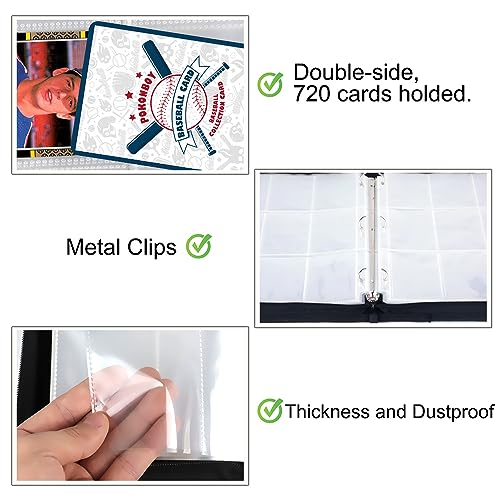 Pokonboy BASEBALL BINDER 900 Pockets Baseball Card Binder thumb #3