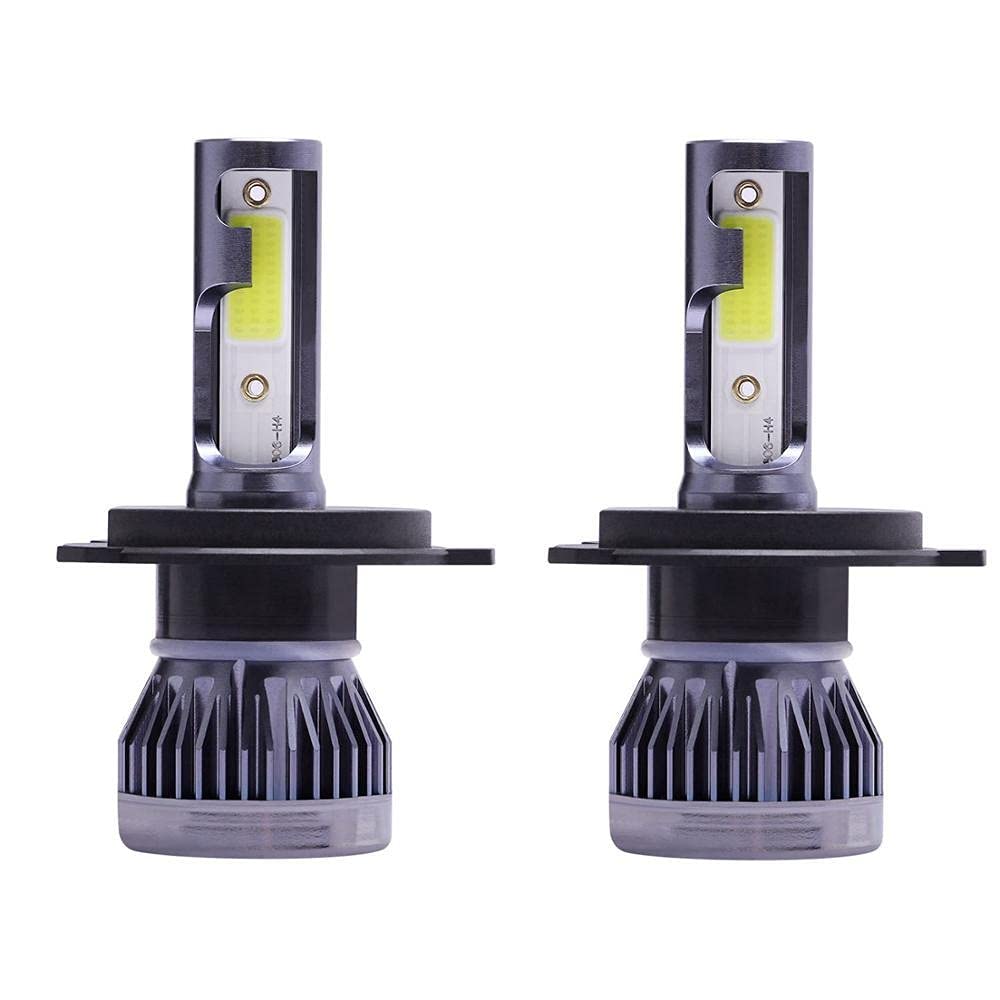 fari a LED 2pcs Car Faro Faro Mini Lampada H7 LED Lampadine H4 LED H1 H7 H8 H11 Kit di fari 9005 Hb3 9006 HB4 per Lampada a LED Auto 12V 80W 12000LM Lampadina a LED (Color : 4sides 6500K, Size : 120